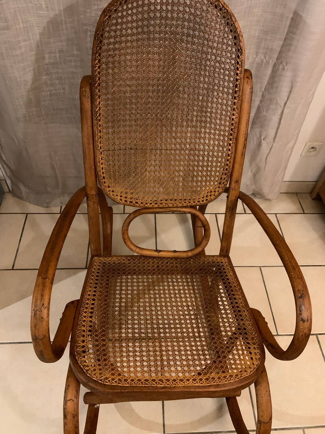 Thonet style rocking chair