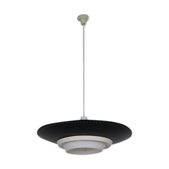 Louis Kalff for Philips industrial ceiling lamp, dutch design, 1950
