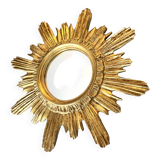 Golden wood sun mirror, 1960