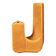 Sculptural Amber Ceramic Space Age Vase, Italy 1970
