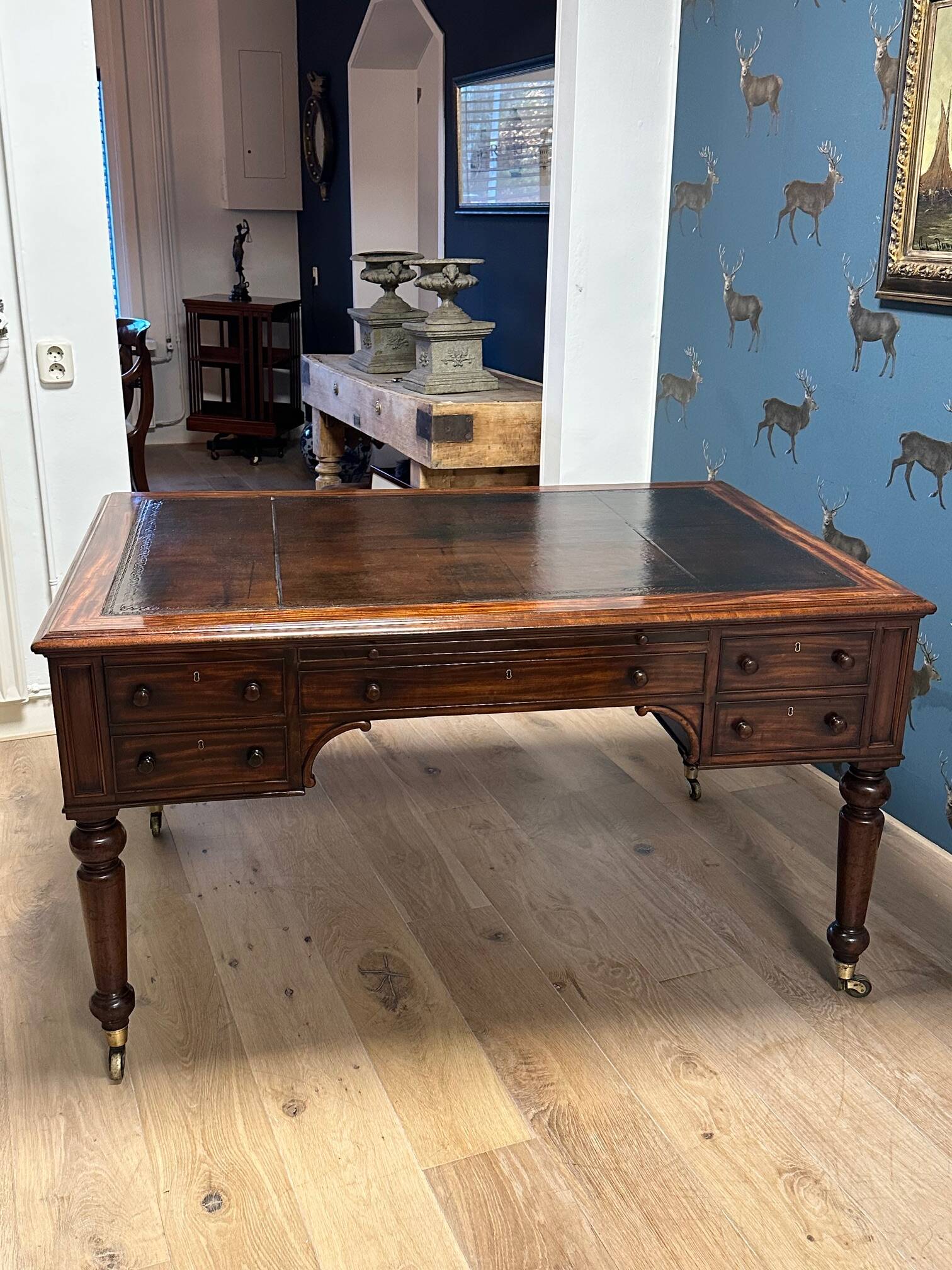 Antique mahogany William IV writing desk