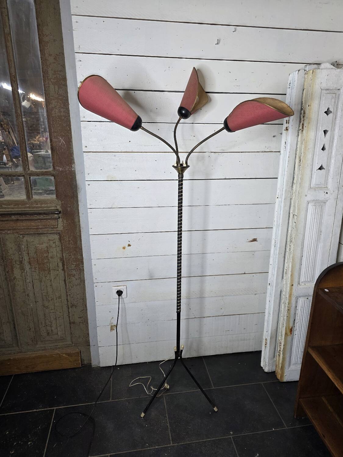 1960s tripod floor lamp