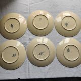 Set of 6 Longchamp iron earth plates