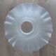 Pair of Art Nouveau 1900 frosted glass ceiling lights and their base