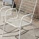 Pair of Emu Rio garden chairs in wire, Italy 1970s