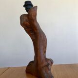 Anthropomorphic wooden lamp foot