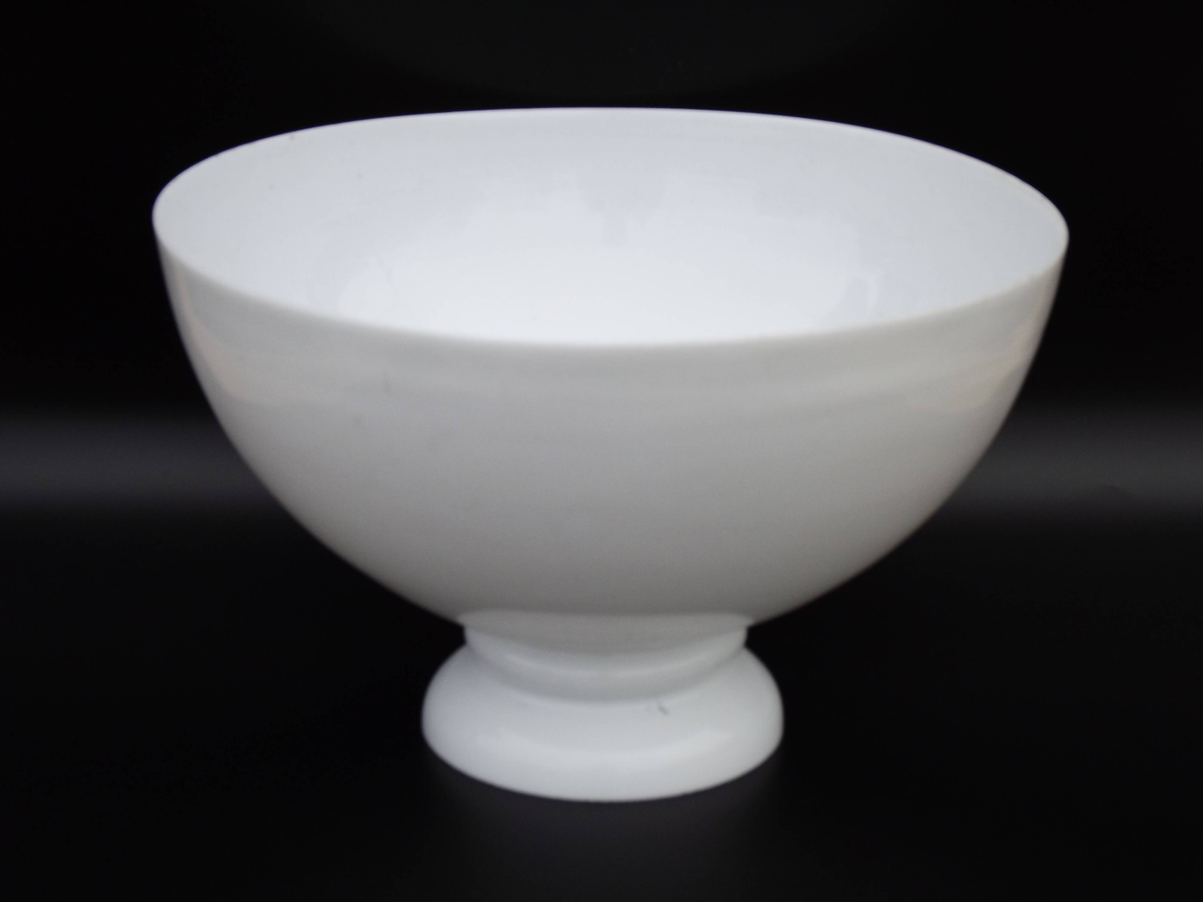 French Vintage White Opaque Glass Lantern Style Replacement Shade 0185