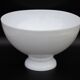 French Vintage White Opaque Glass Lantern Style Replacement Shade 0185