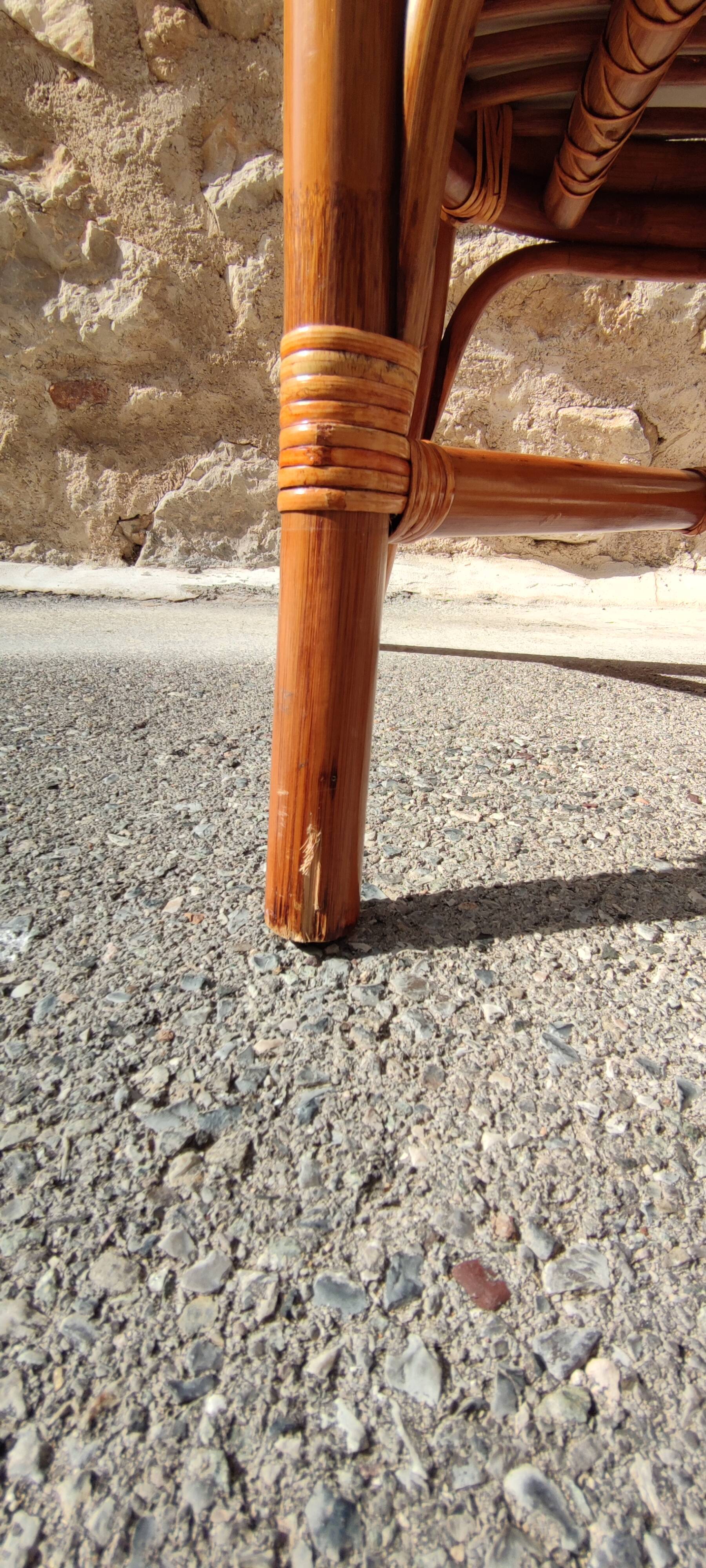 Chaises rotin et bambou