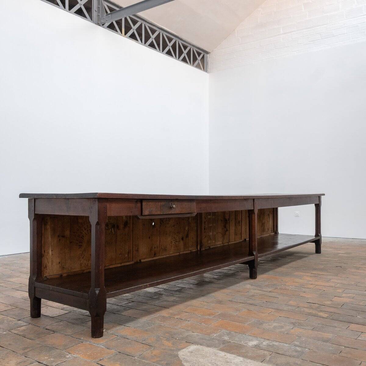 Grande table de drapier vintage, 1920