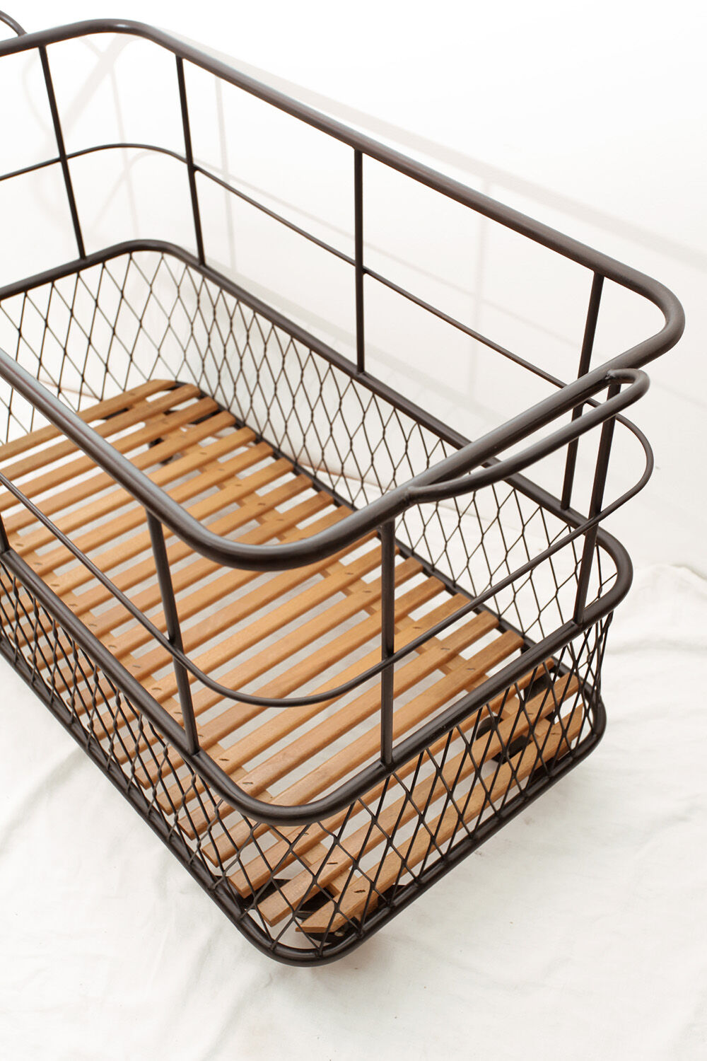 Industrial metal baker's bread cart