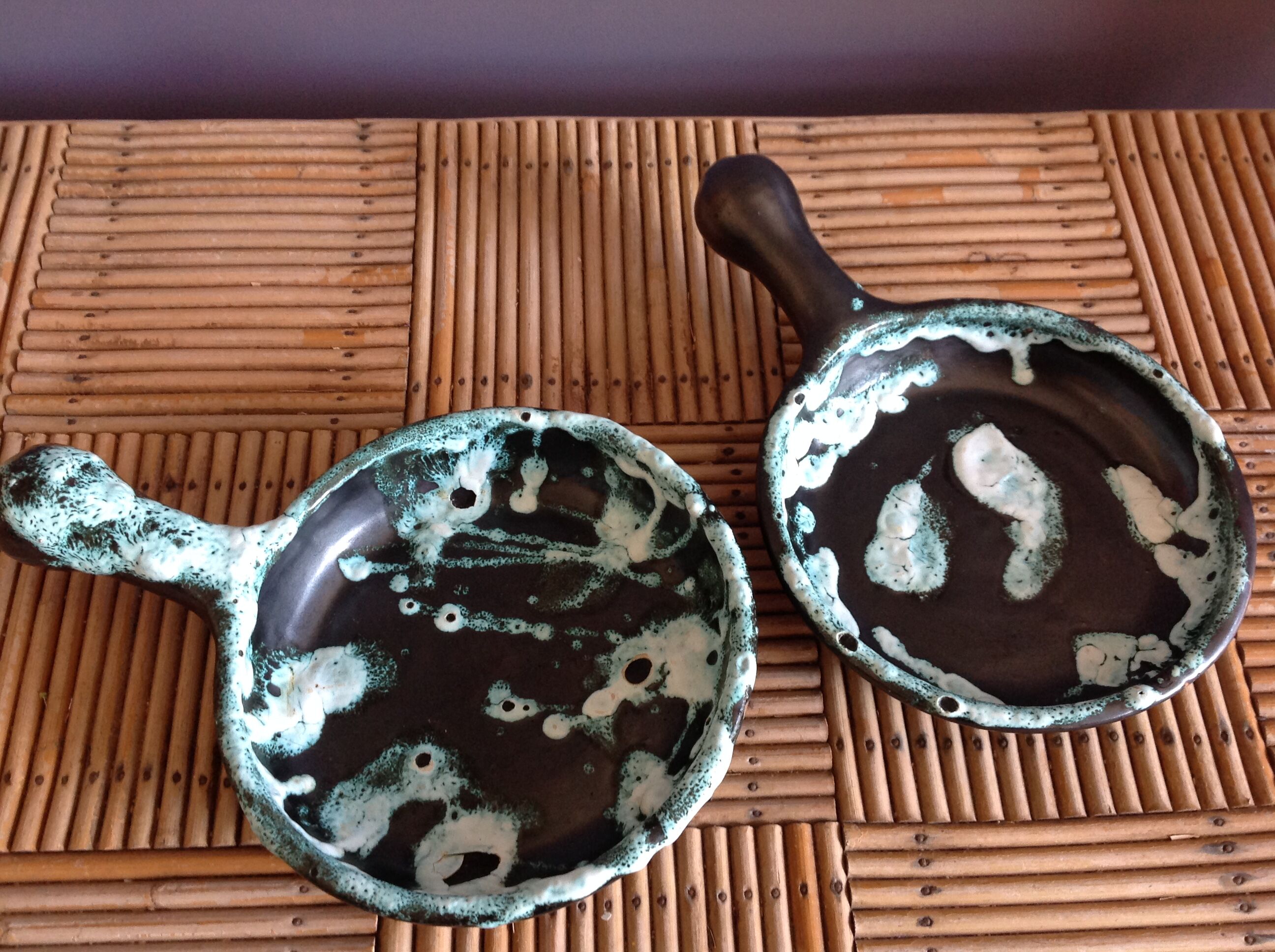Duo of ceramic dishes