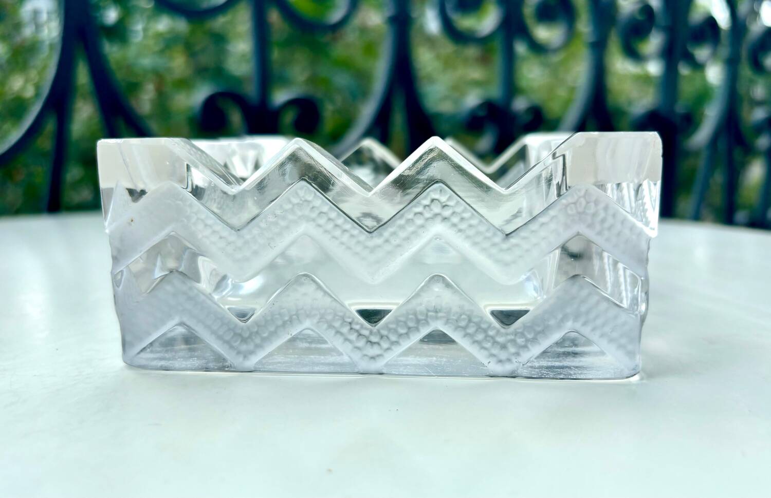 Lalique two ashtrays