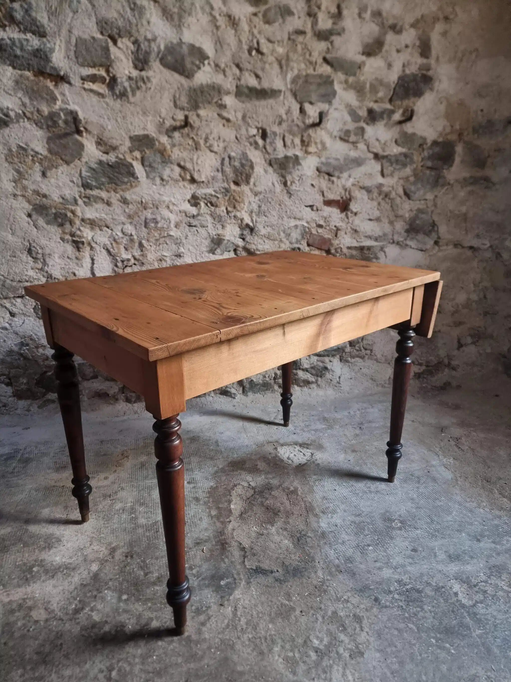 French vintage kitchen/desk table, extendable, 1930s