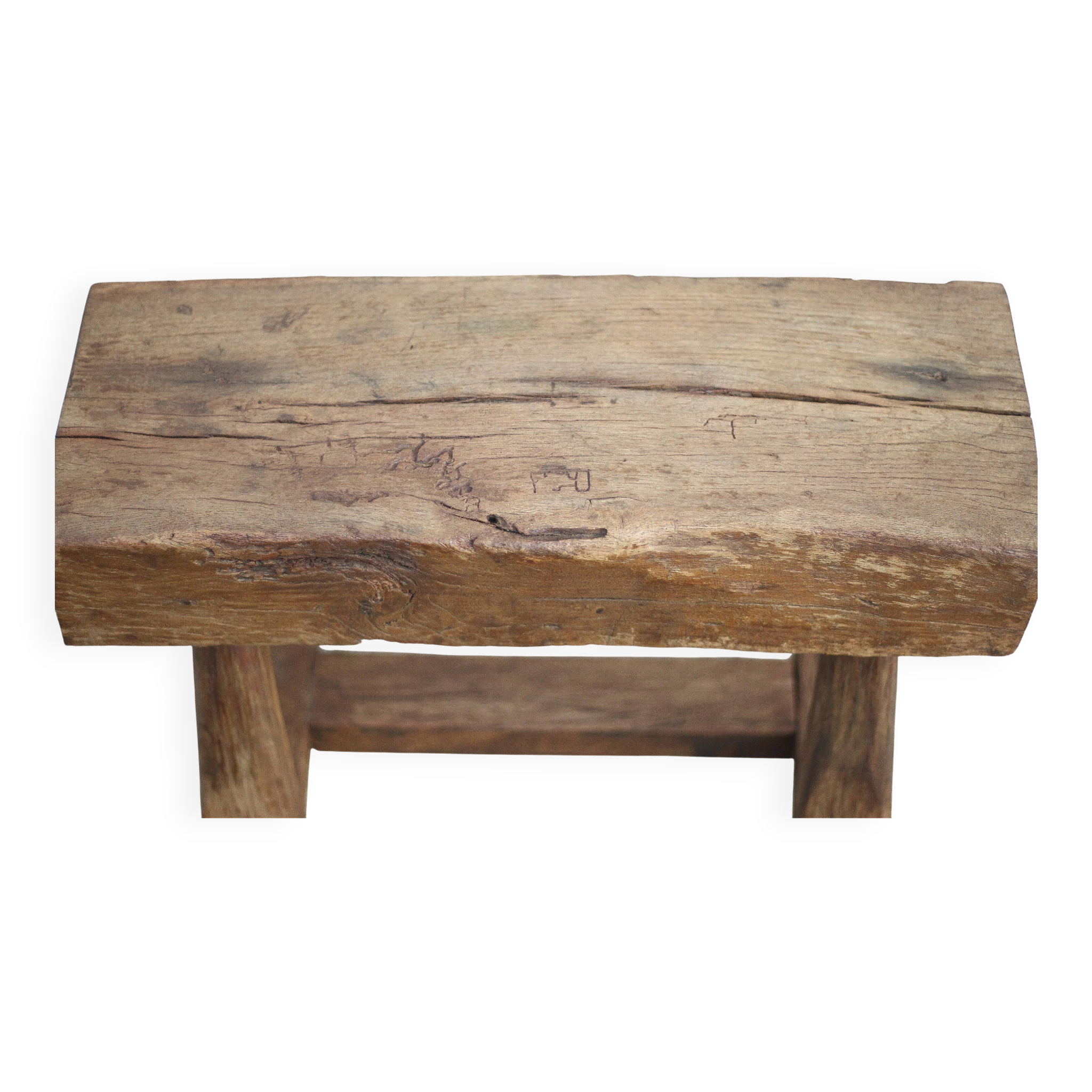 Vintage stool, wooden stool, antique stool, plant stand, small bench