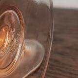 Set of 5 pink twisted water glasses "Rosaline" Luminarc France