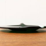 Artistic vintage German glass bowl plate by Hans Jürgen Richartz for Mathildenhütte, Solingen.