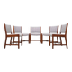 Set of five teak chairs, Danish design, 1970s, production: Denmark