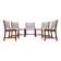 Set of five teak chairs, Danish design, 1970s, production: Denmark