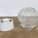 Vintage White Porcelain Ceiling Light, 1970s