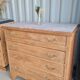 Commode art déco vintage bois massif