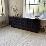 Brutalist sideboard attributed to De Coene, 1970s