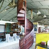 Escalier colimaçon en bois XXeme