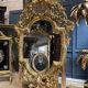 Mirror with Putti in Gilded Wood from the Napoléon III Period 1.96m x 1.33m