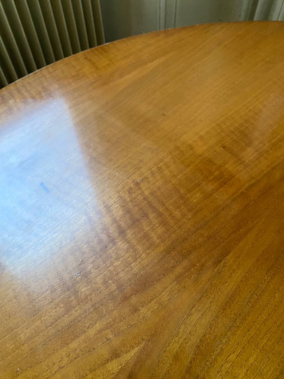 Large round Scandinavian coffee table by Ilse Möbel, vintage 1960s