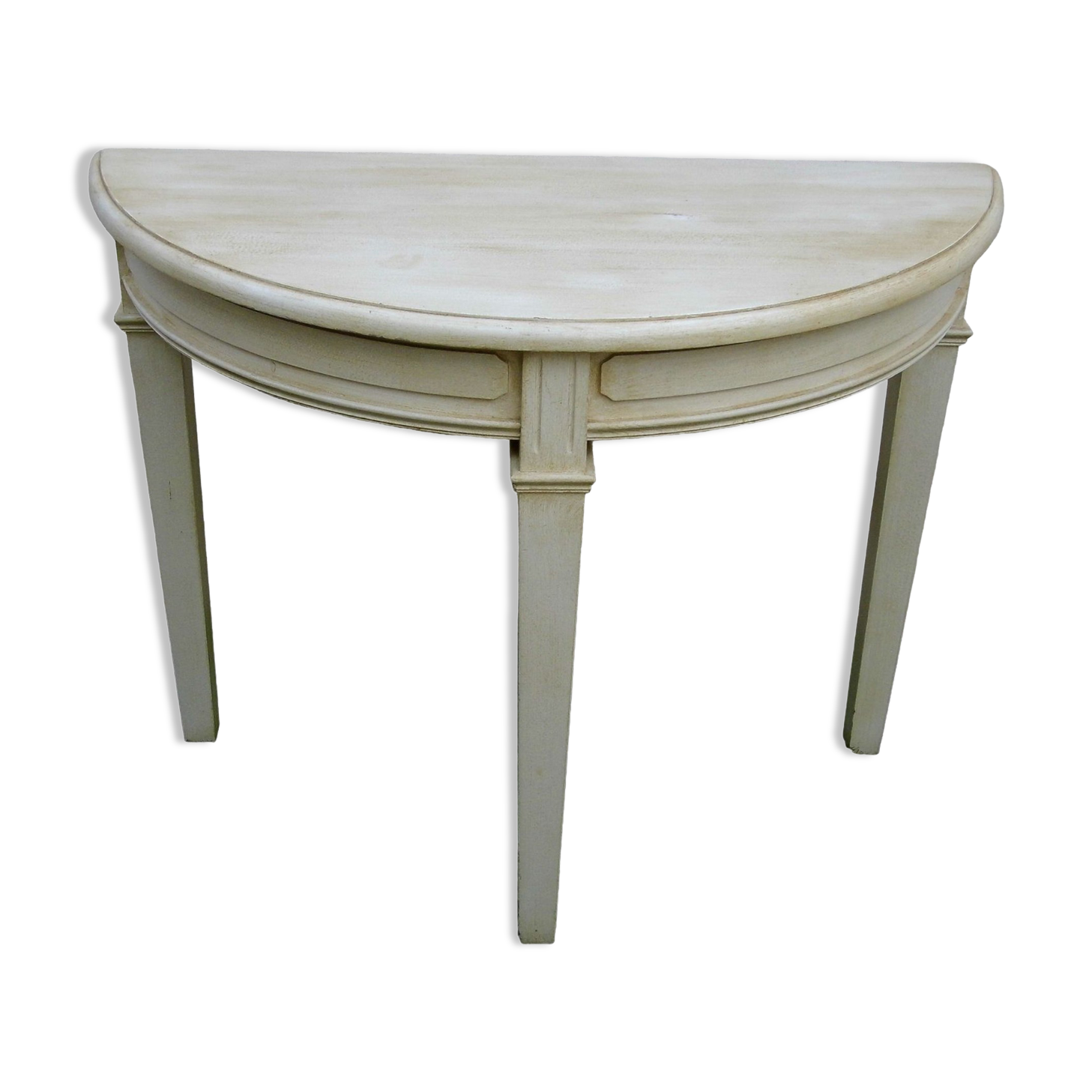 HALF-MOON CONSOLE TRIPOD SOLID PAINTED WOOD TRIPOD EXCELLENT CONDITION