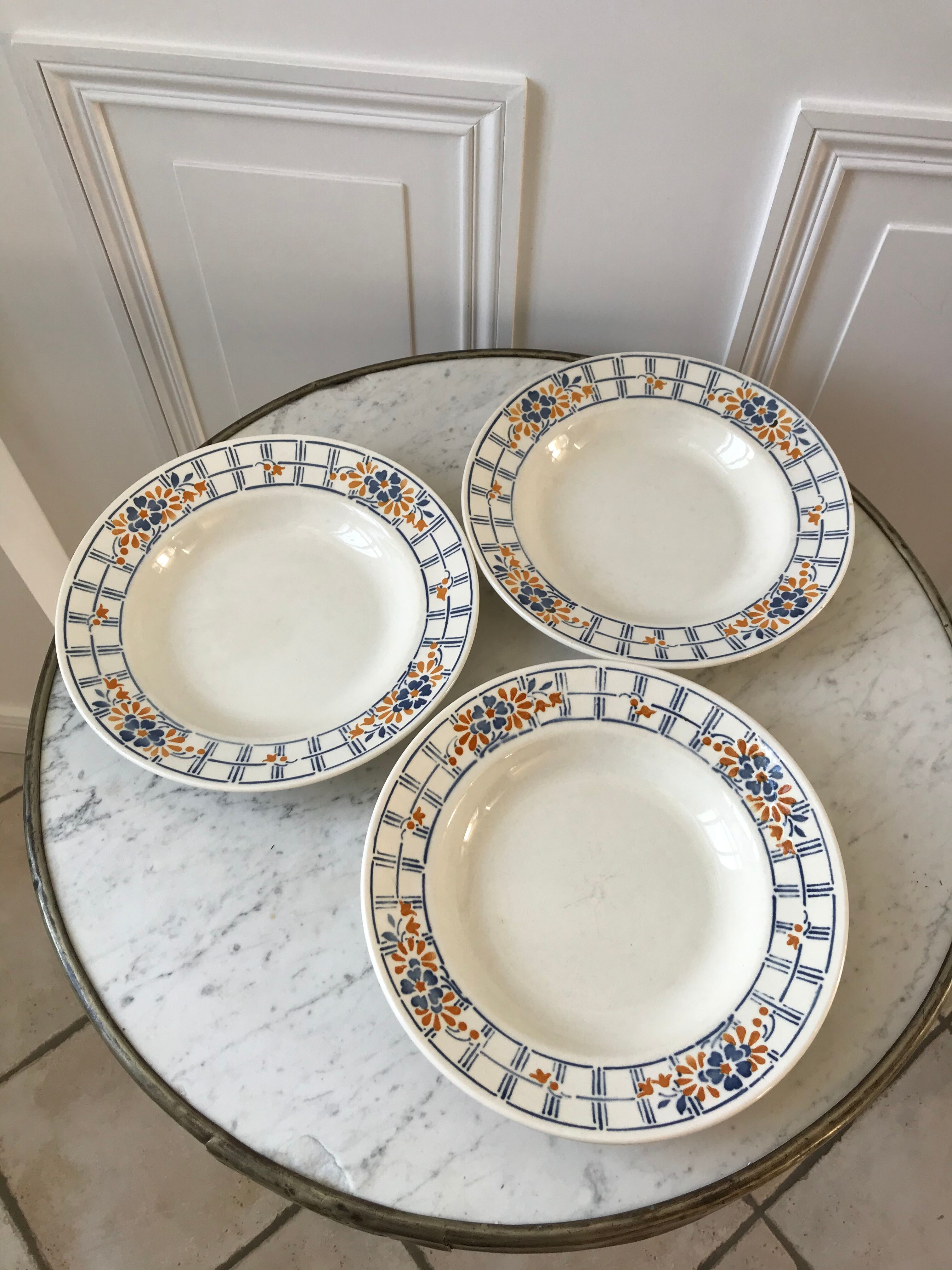 Lot d’assiettes Badonvillier modèle Chaville