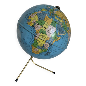 globe vintage 1960 terrestre - mappemonde