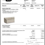 White 2-seater sofa