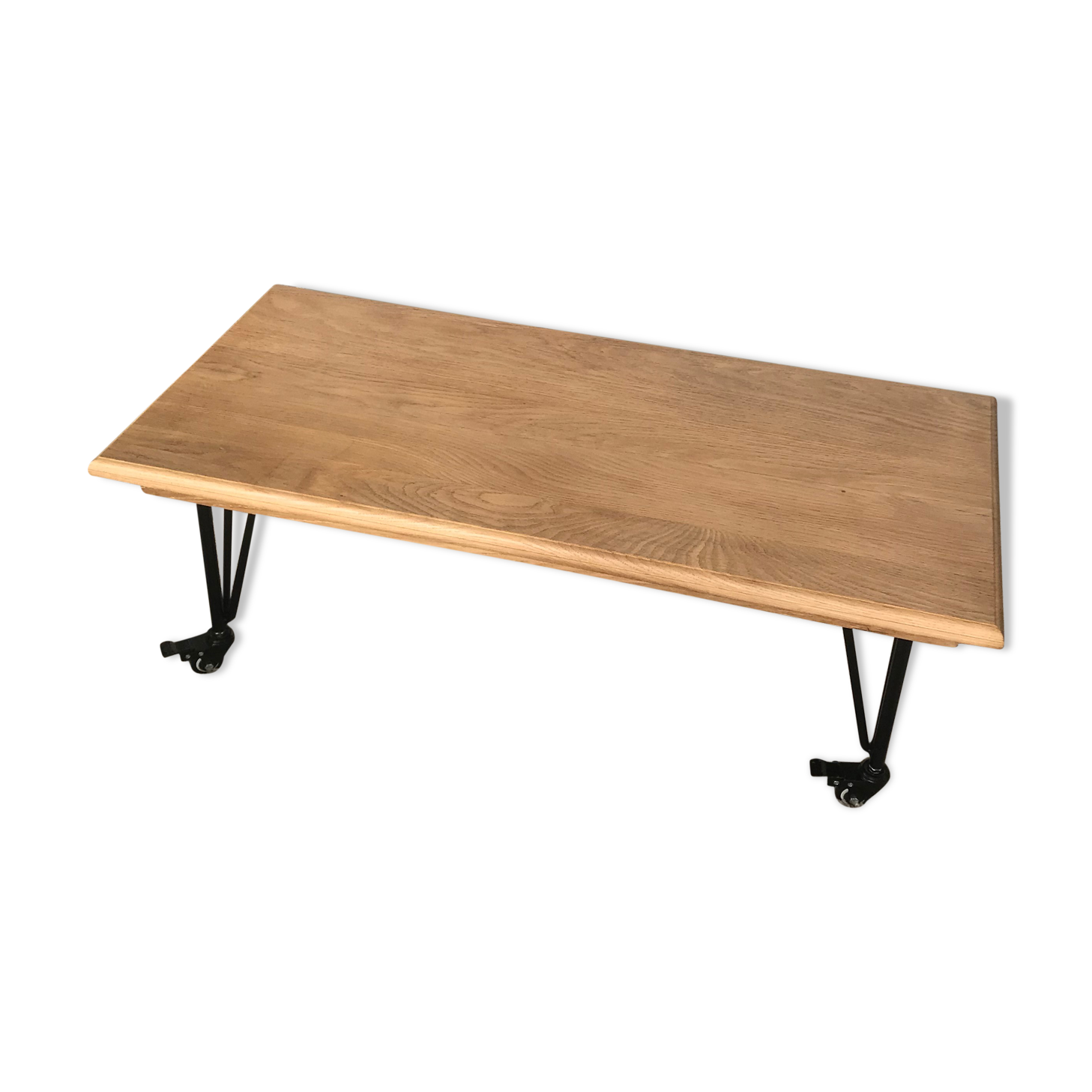 Solid oak coffee table