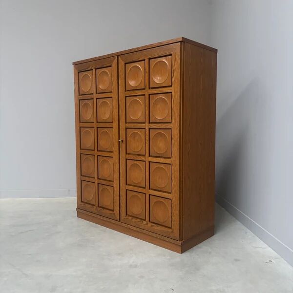 Vintage brutalist style highboard / cabinet by Bartels, 1970s