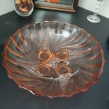Art Deco glass cup by Rosaline France
