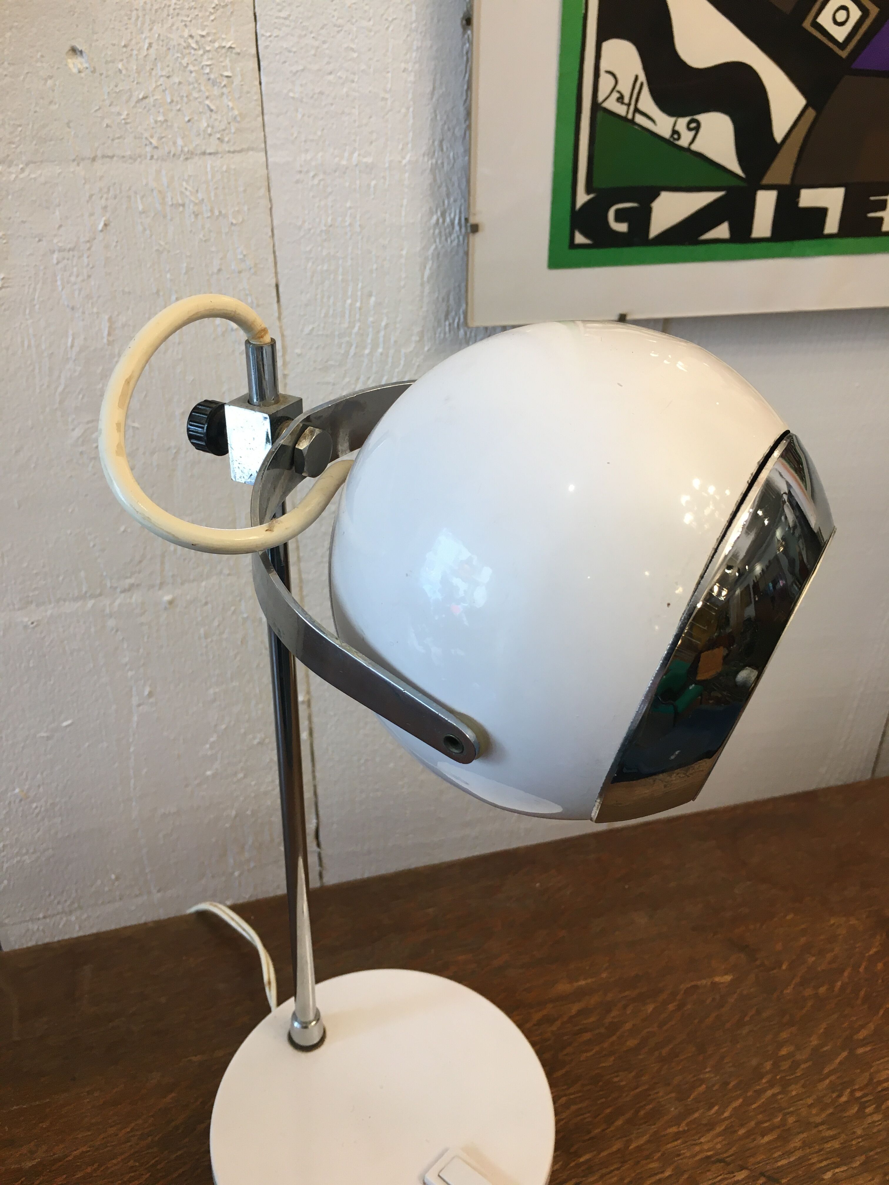 Eyeball lamp, Disderot, circa 1960s