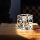 Reversible Bohemian crystal photophore - 60s or 70s