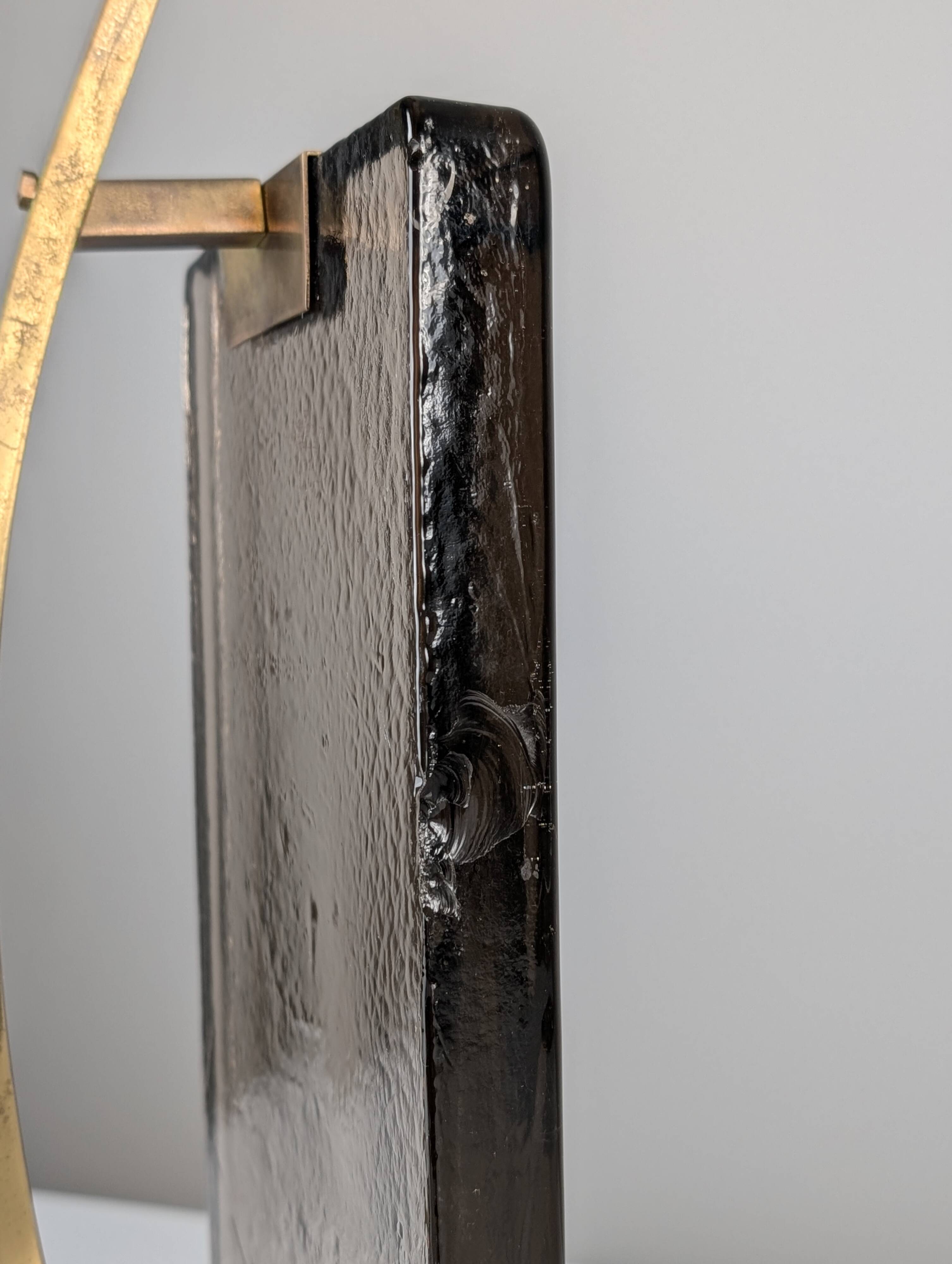 Att. Pietro Chiesa Table Lamp for Fontana Arte in Glass and Brass