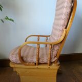 Mechanical Rocking Chair in Pine 1970s