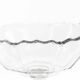 Biedermeier fruit bowl, transparent crystal, Czechia, 19th century
