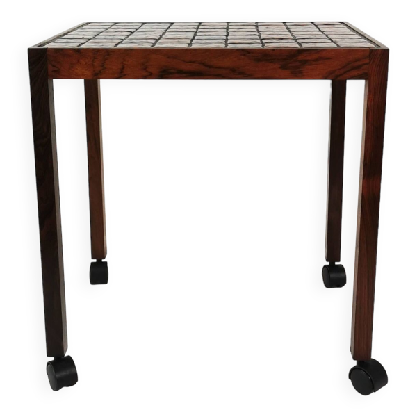 Table d'appoint du milieu du siècle, Danemark, années 1970.