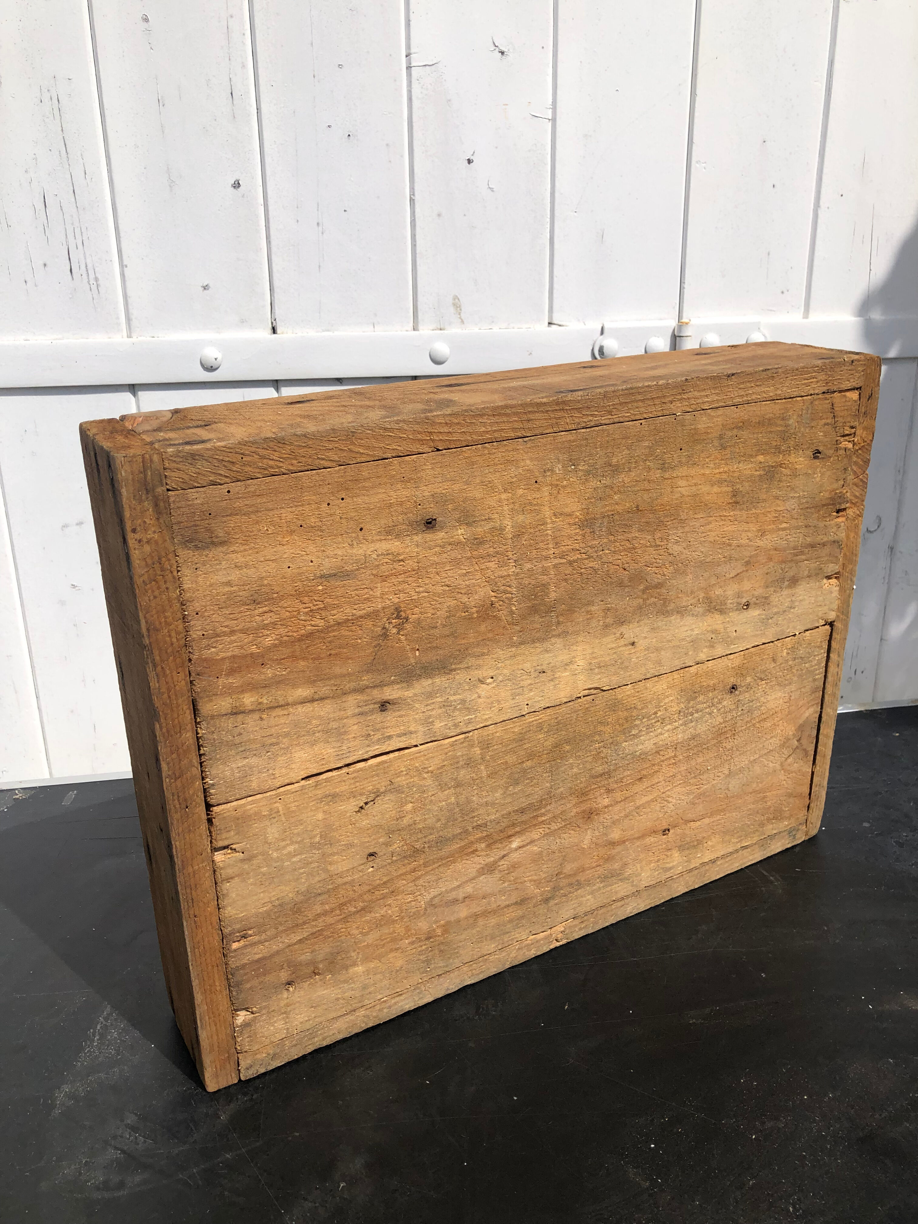 Old wood workshop locker