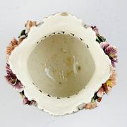 Vase en céramique avec fleurs, Italie, années 1950