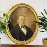 Oil painting on canvas – Portrait of a man 19th century