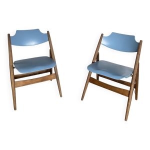 2 chaises pliantes vintage