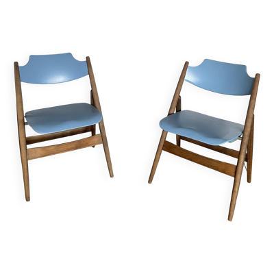 2 chaises pliantes vintage de Egon Eiermann