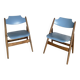 2 vintage folding chairs by Egon Eiermann