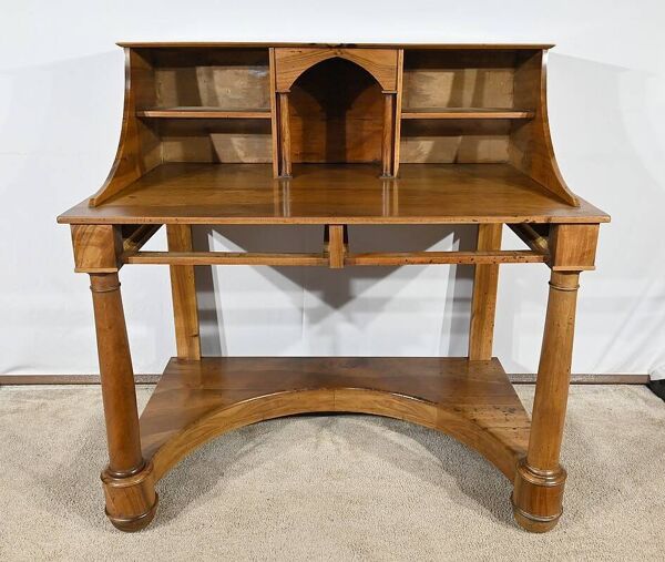 Rare Bureau de Propriété, en Noyer, époque Empire – Début XIXe
