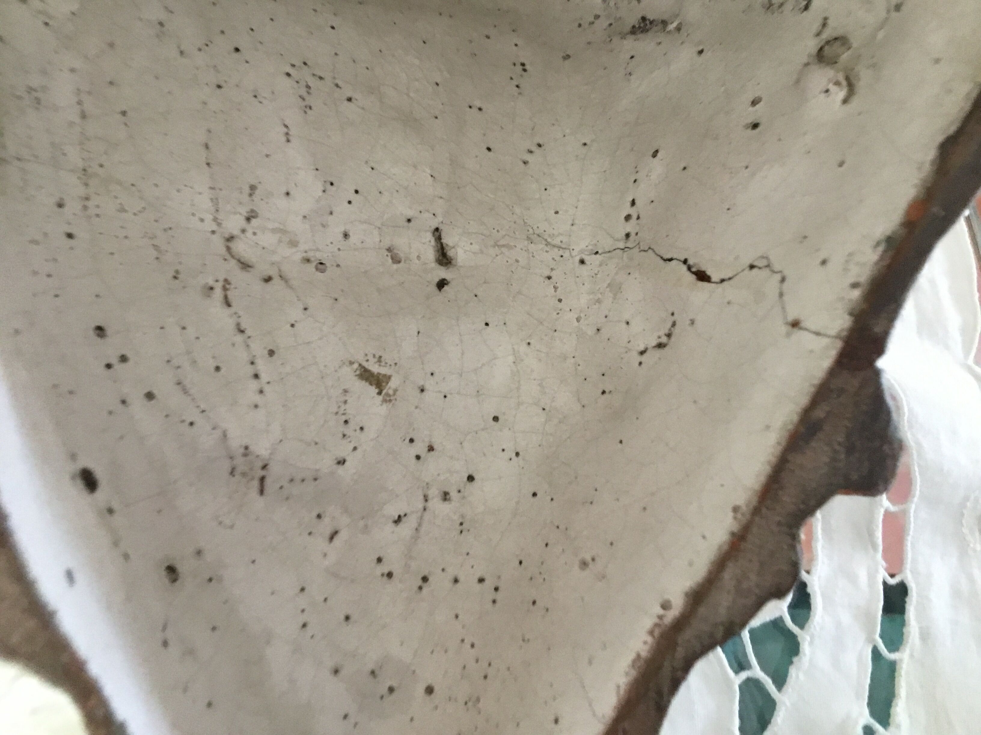 Rustic ceramic wall console